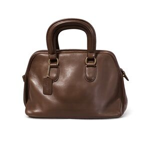 Elegant COACH BAXTER 9903 Dark Brown Leather Handbag Purse Satchel Made in US